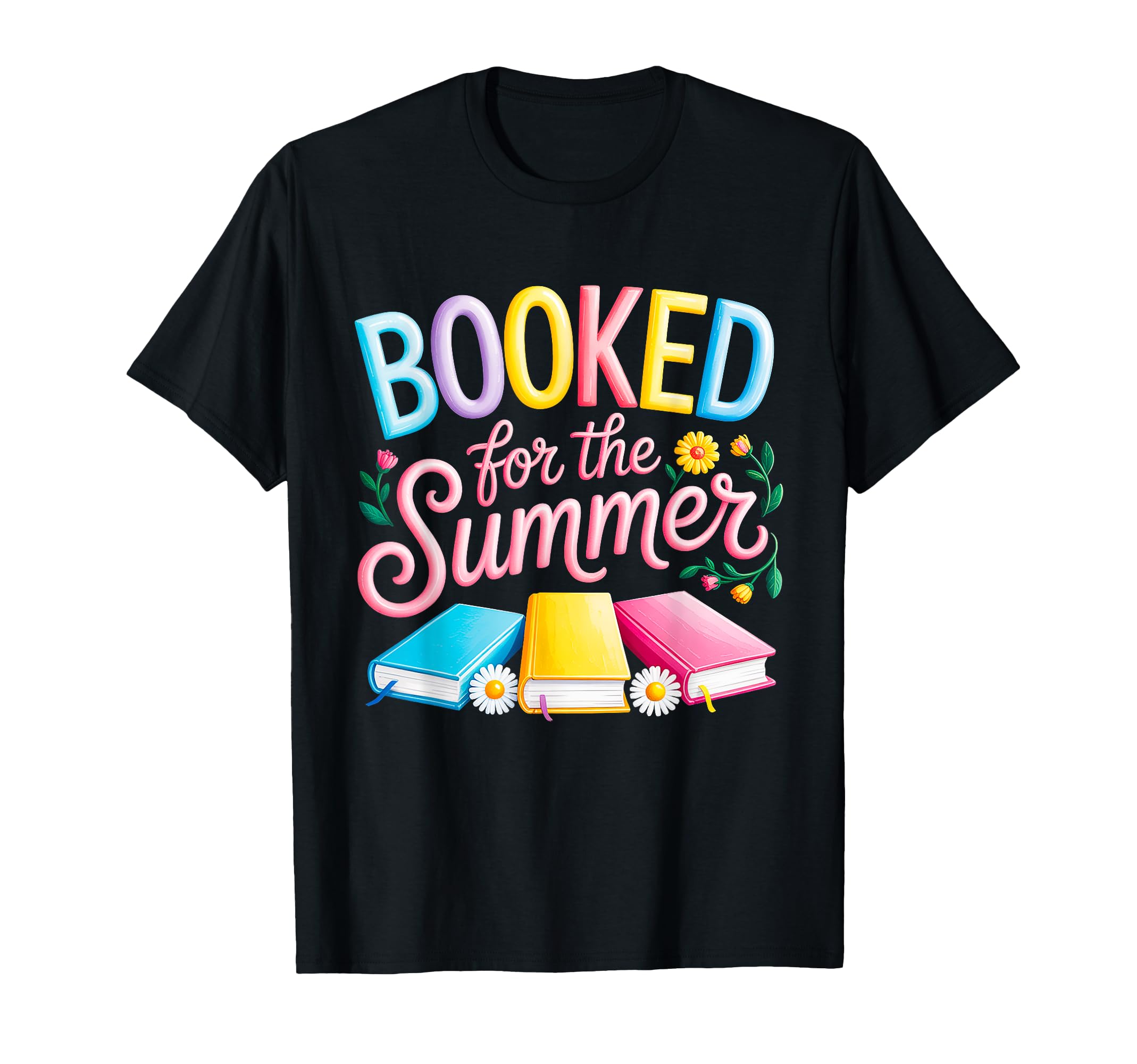 Booked Summer Reading Books Lover T-Shirt - Custom Art Print for Adults - T-Shirt, Sweatshirt, Hoodie