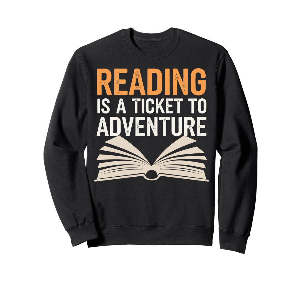 Bookworm Reader Bibliophile Sweatshirt - Fun Novelty Design for Adults - T-Shirt, Sweatshirt, Hoodie