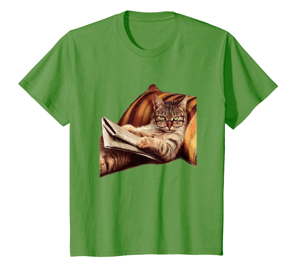 Funny Reading Cat Meme Internet Book T-Shirt - Casual Everyday Wear Unisex - T-Shirt, Sweatshirt, Hoodie