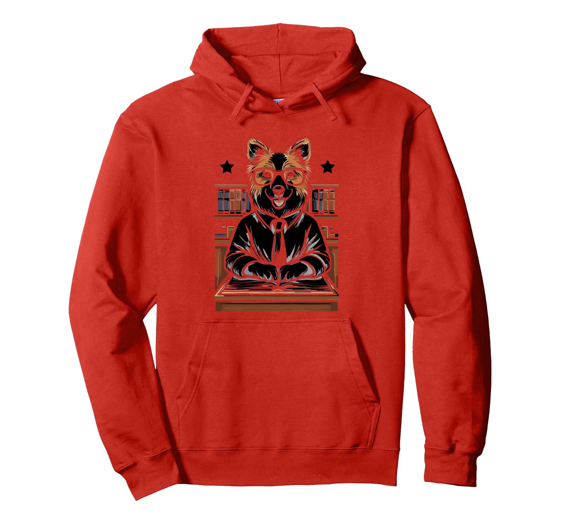 Dog Librarian Library Book Reading Books Hoodie - Novelty Apparel Unisex - T-Shirt, Sweatshirt, Hoodie