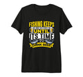 Fishing Keeps Me Going To Drink Beer T-Shirt - Trendy Graphic Unisex - T-Shirt, Sweatshirt, Hoodie