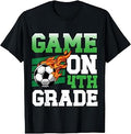 Funny Game On 4th Grade Soccer Player Back to School Kids T-Shirt Unisex T-shirt, Sweatshirt, Hoodie, Long Sleeve Tee - T-Shirt, Sweatshirt, Hoodie