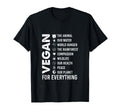 Vegan Everything Animal Lover World T-Shirt - Custom Art Print Unisex - T-Shirt, Sweatshirt, Hoodie