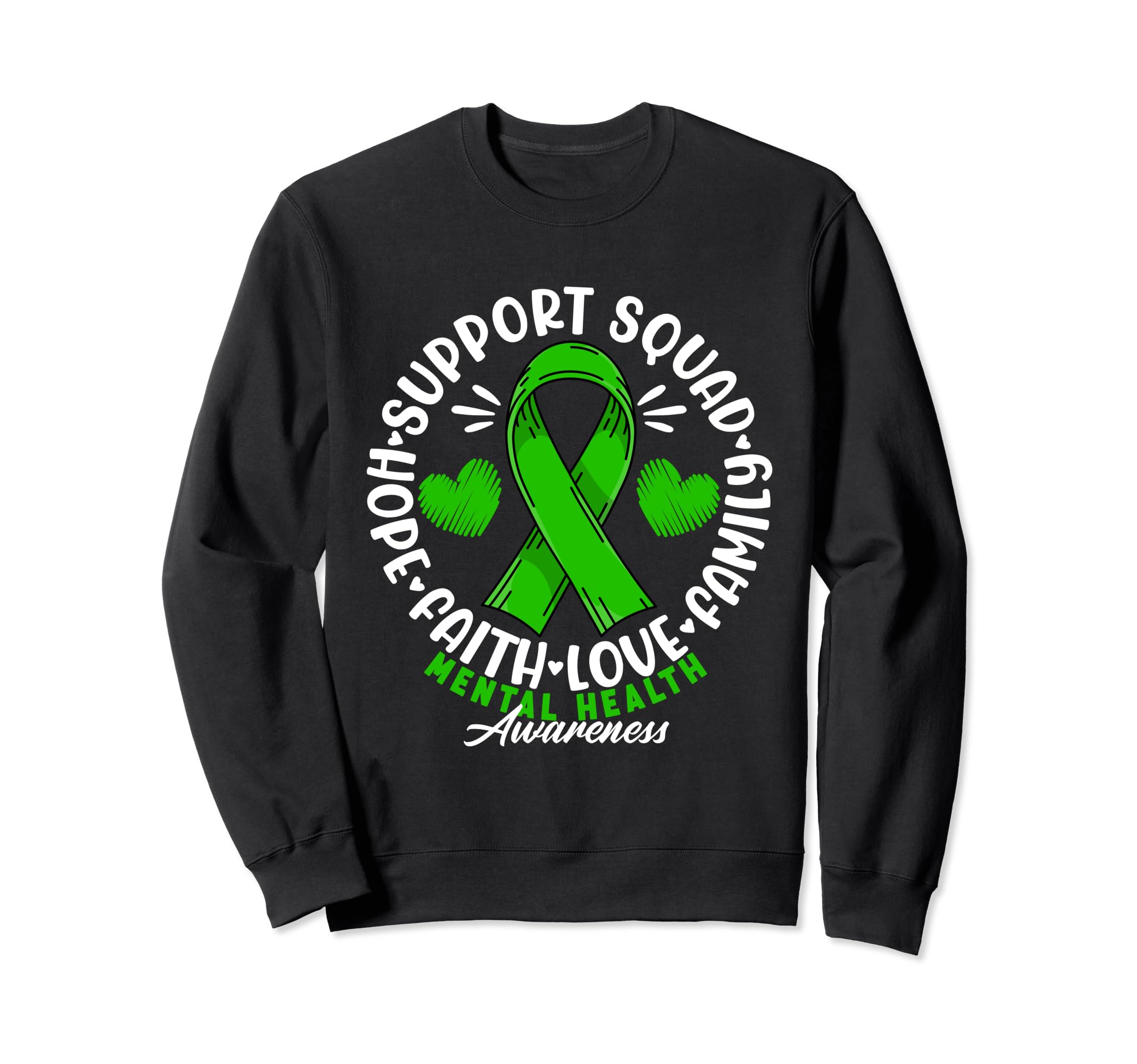 Support Awareness Squad I Depression Sweatshirt - Unique Graphic Unisex - T-Shirt, Sweatshirt, Hoodie