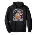 Just Who Loves Dragons And Books Hoodie - Novelty Apparel for Adults - T-Shirt, Sweatshirt, Hoodie