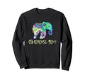 Choose Joy Elephant Mandala Sweatshirt - Graphic Print for Adults - T-Shirt, Sweatshirt, Hoodie