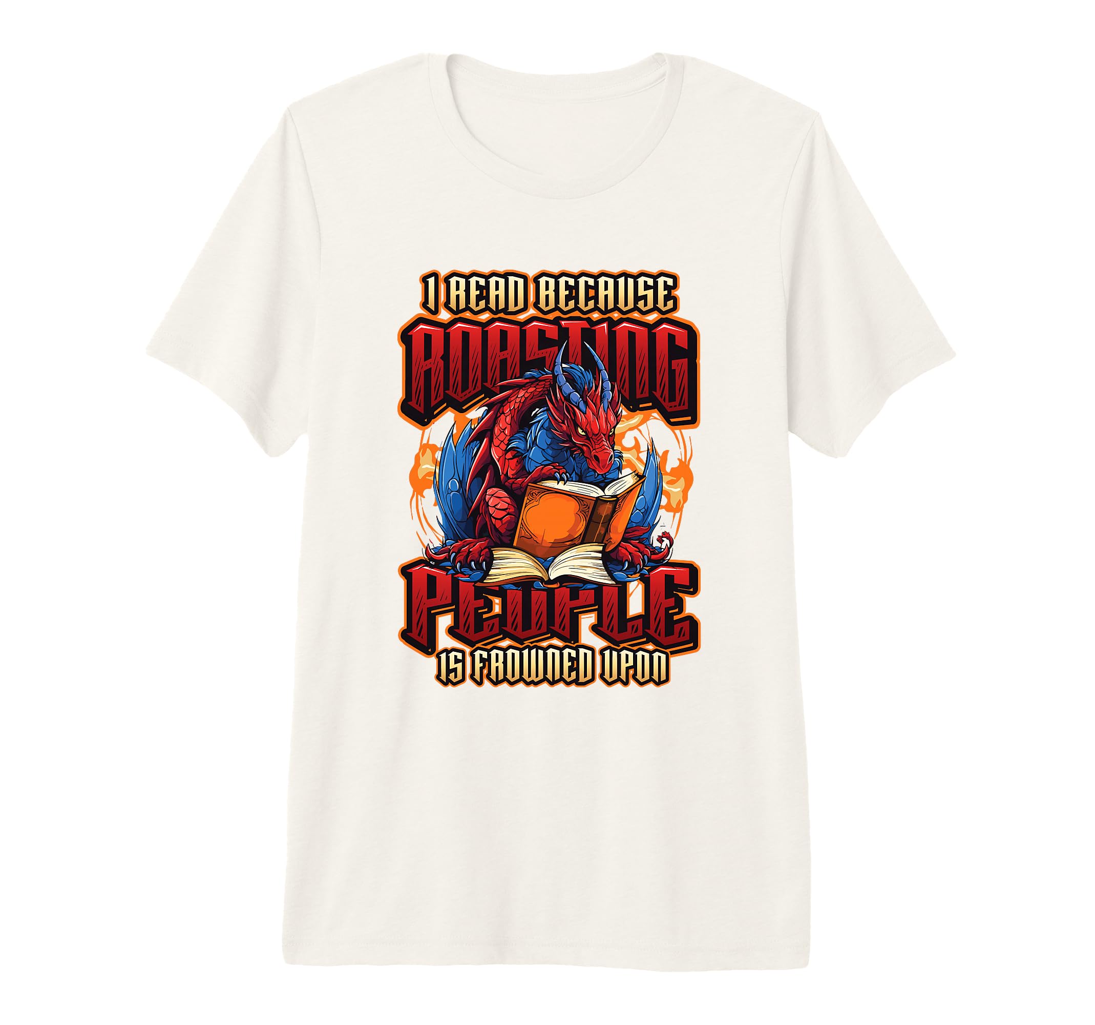 Book Lover Avid Reader Bookworm Dragon T-Shirt - Unique Graphic for Adults - T-Shirt, Sweatshirt, Hoodie