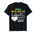 School Social Worker Heart Teacher T-Shirt - Unique Graphic Unisex - T-Shirt, Sweatshirt, Hoodie