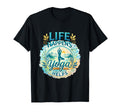 Life Happens Yoga Helps Meditation Zen T-Shirt - Custom Art Print Unisex - T-Shirt, Sweatshirt, Hoodie