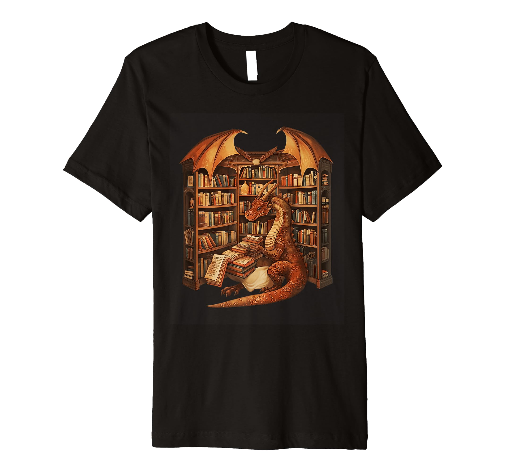 Fantasy Dragon Book Lover T-Shirt - Aesthetic Graphic for Adults - T-Shirt, Sweatshirt, Hoodie