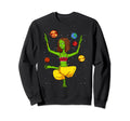 Yoga Planets Universe Zen Sweatshirt - Custom Art Print for Adults - T-Shirt, Sweatshirt, Hoodie
