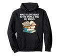 Funny Book Lover Designs Librarian Hoodie - Novelty Apparel for Adults - T-Shirt, Sweatshirt, Hoodie