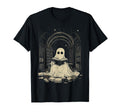 Ghost Librarian Reading Haunted T-Shirt - Custom Art Print Men Women - T-Shirt, Sweatshirt, Hoodie