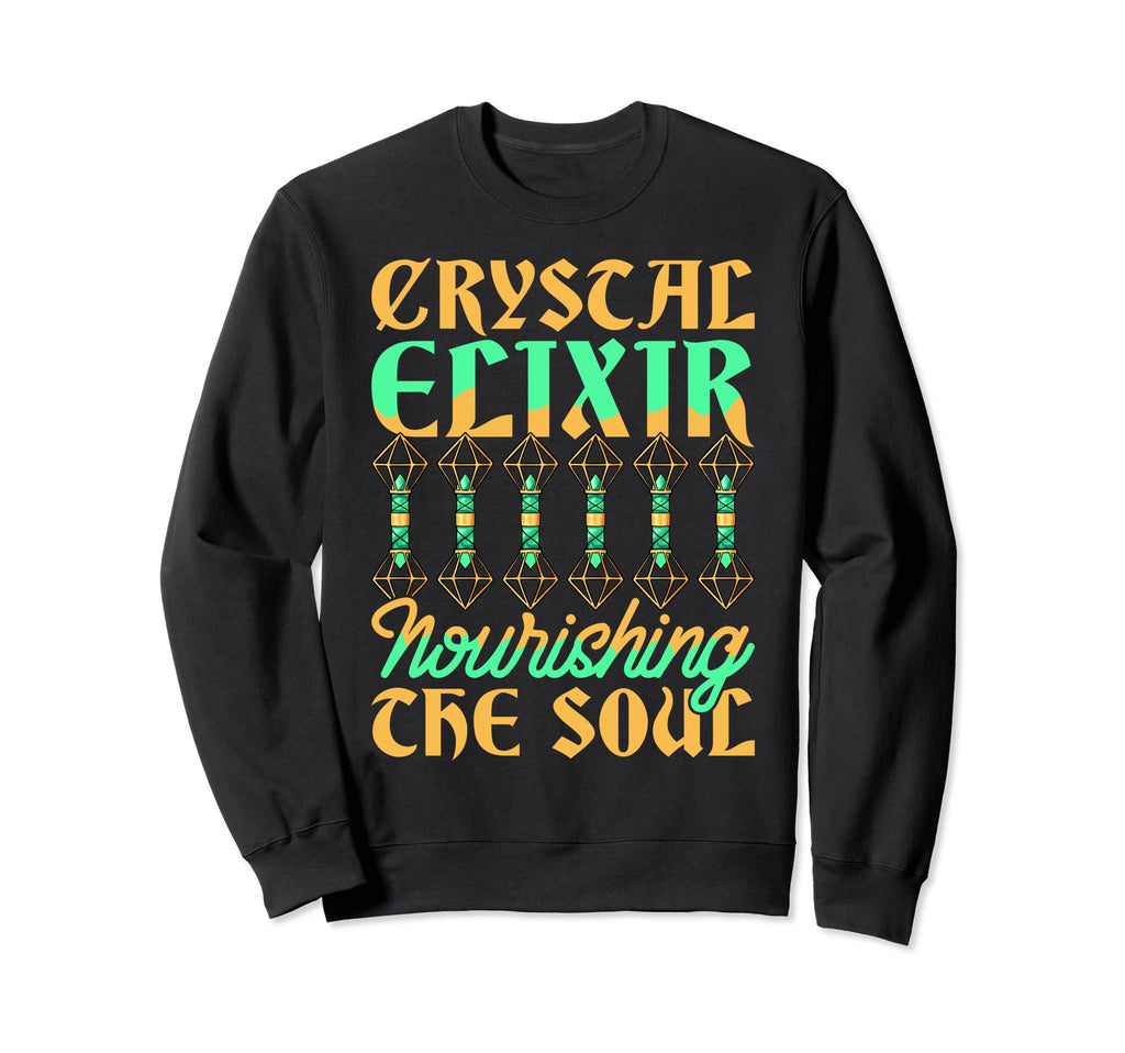 Healing Crystal Elixir Nourishing Sweatshirt - Custom Art Print for Adults - T-Shirt, Sweatshirt, Hoodie