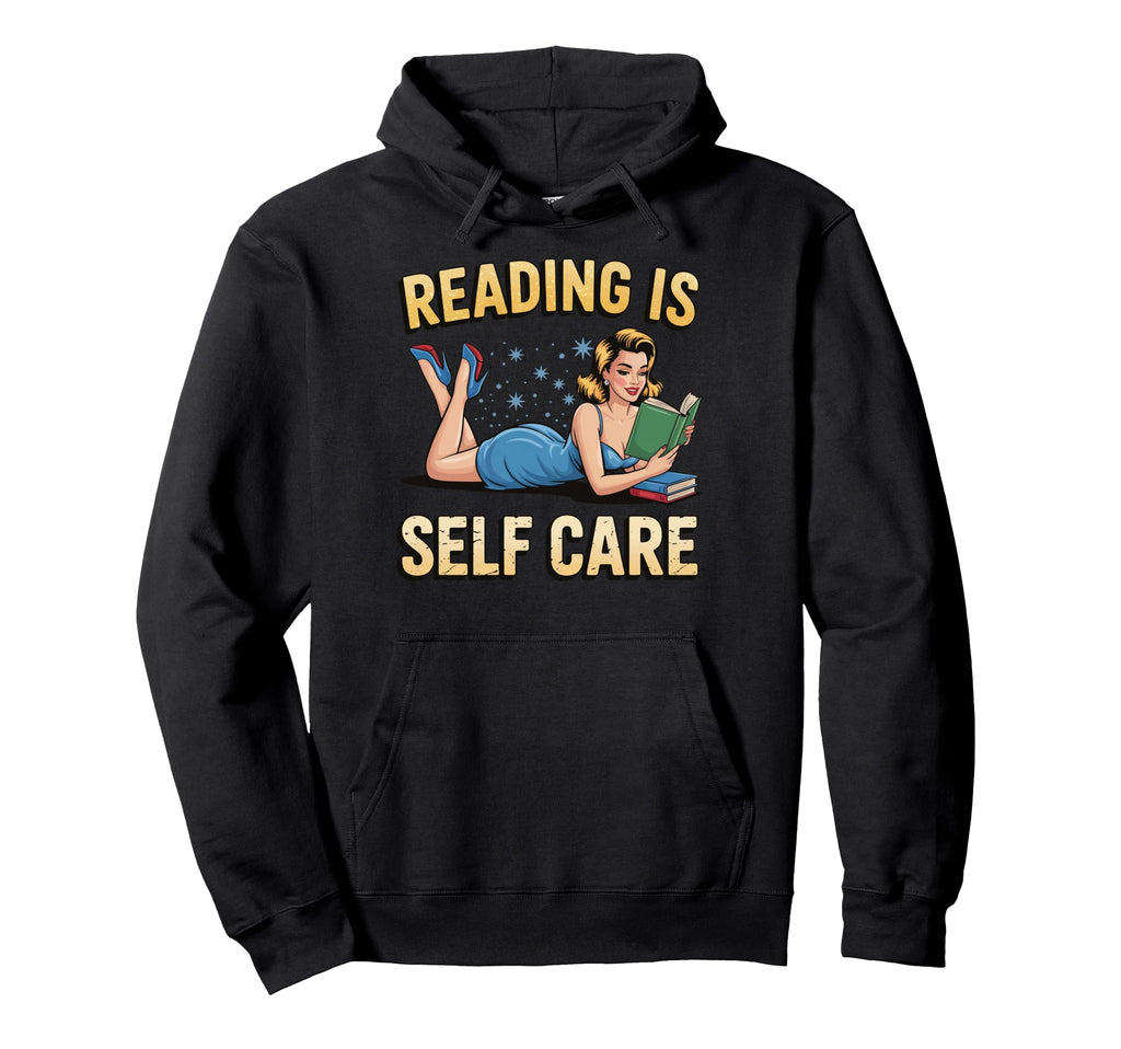 Reading Book Avid Reader Hoodie - Casual Everyday Wear Men Women - T-Shirt, Sweatshirt, Hoodie