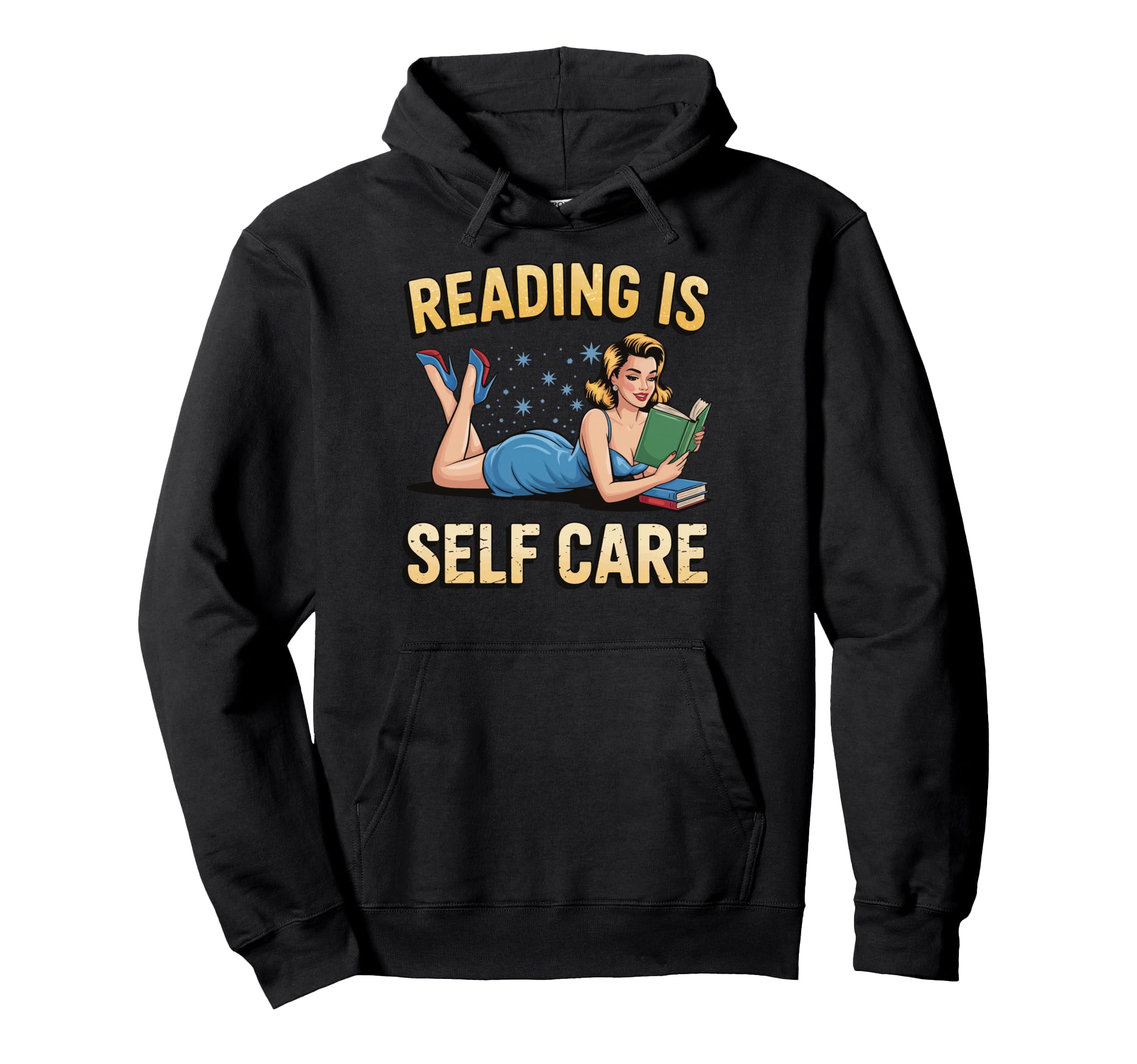 Reading Book Avid Reader Hoodie - Casual Everyday Wear Men Women - T-Shirt, Sweatshirt, Hoodie