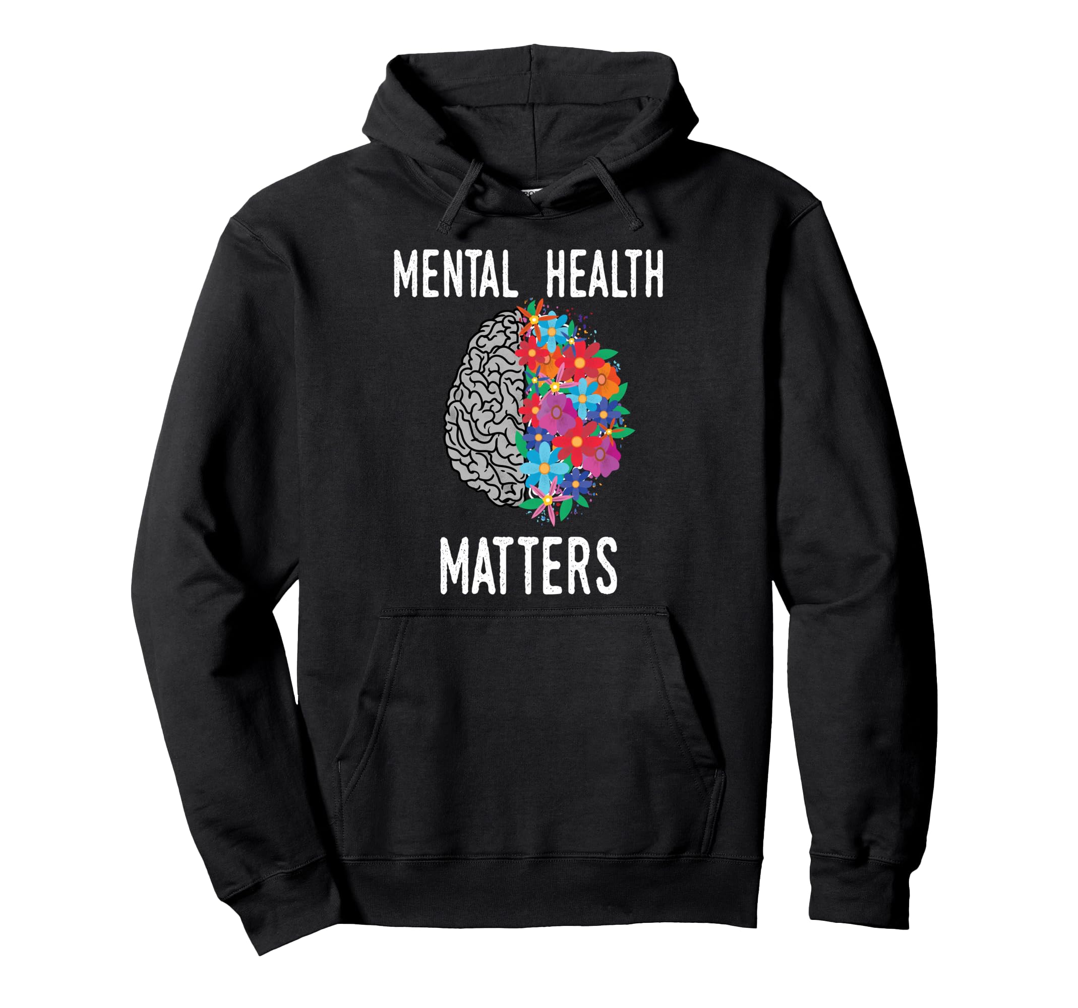 Mental Health Matters End Stigma Mental Hoodie - Aesthetic Graphic Unisex - T-Shirt, Sweatshirt, Hoodie