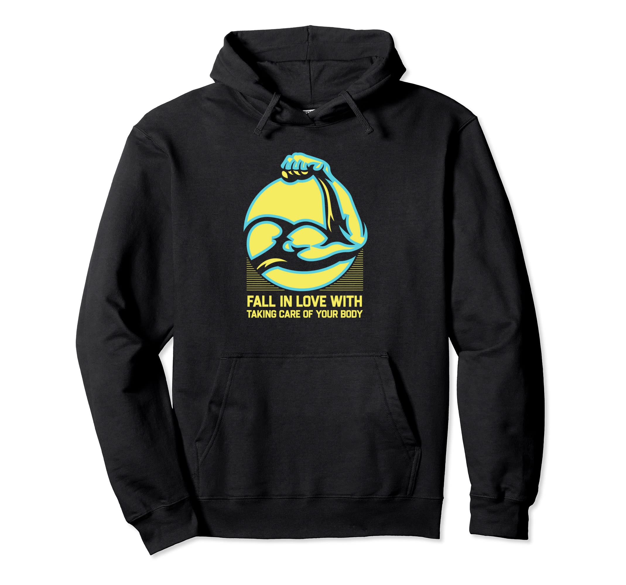 Fall Love Taking Care Your Body Fitness Hoodie - Trendy Graphic Unisex - T-Shirt, Sweatshirt, Hoodie