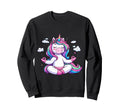 Meditation Unicorn Yoga Pose Sweatshirt - Casual Everyday Wear for Adults - T-Shirt, Sweatshirt, Hoodie