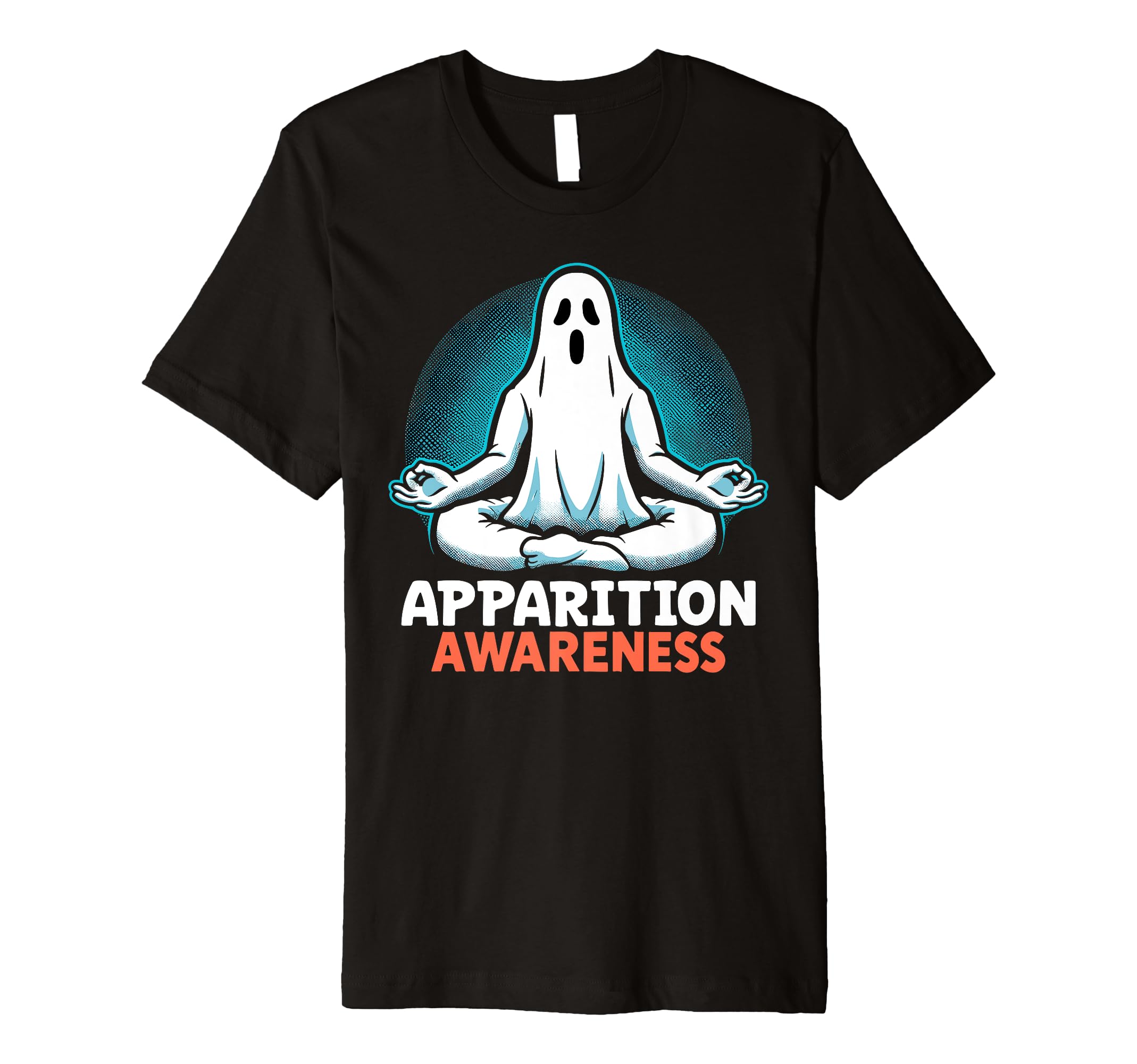 Ghost Monster Meditation Mindfulness T-Shirt - Unique Graphic Men Women - T-Shirt, Sweatshirt, Hoodie