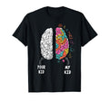 Neurodiversity Brain Dyslexia Adhd T-Shirt - Minimalist Print Unisex - T-Shirt, Sweatshirt, Hoodie
