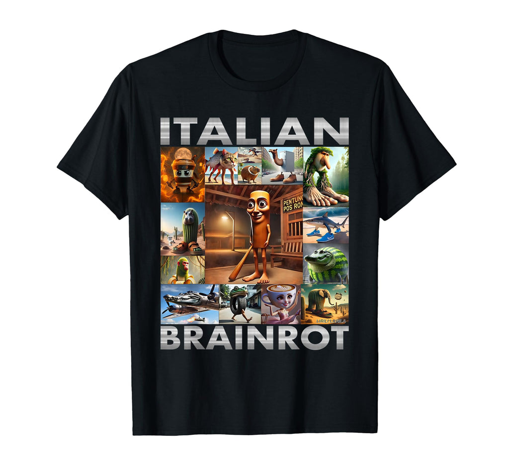 Brainrot Meme Italian Brain Rot Italian T-Shirt - Minimalist Print Unisex - T-Shirt, Sweatshirt, Hoodie