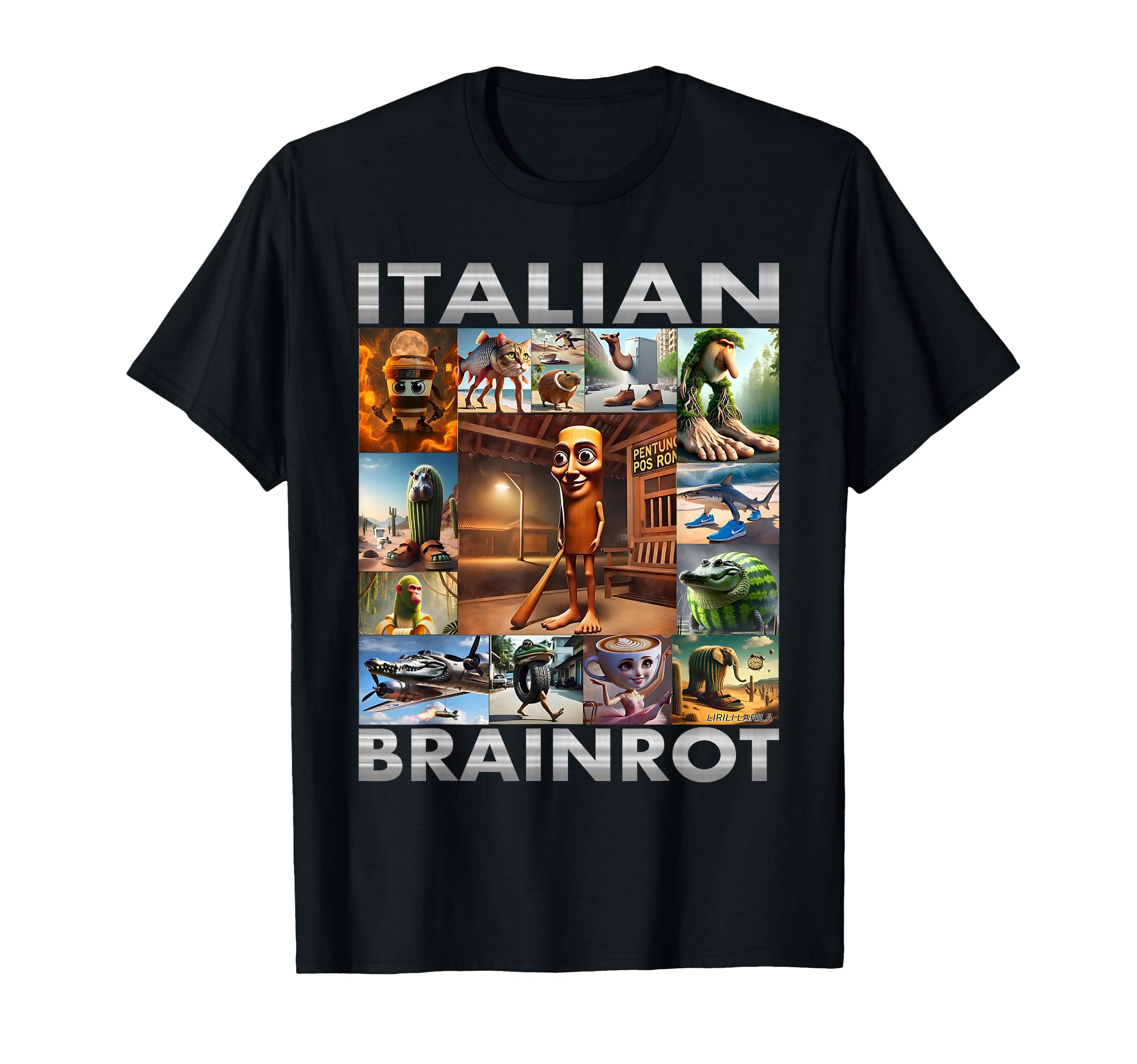 Brainrot Meme Italian Brain Rot Italian T-Shirt - Minimalist Print Unisex - T-Shirt, Sweatshirt, Hoodie