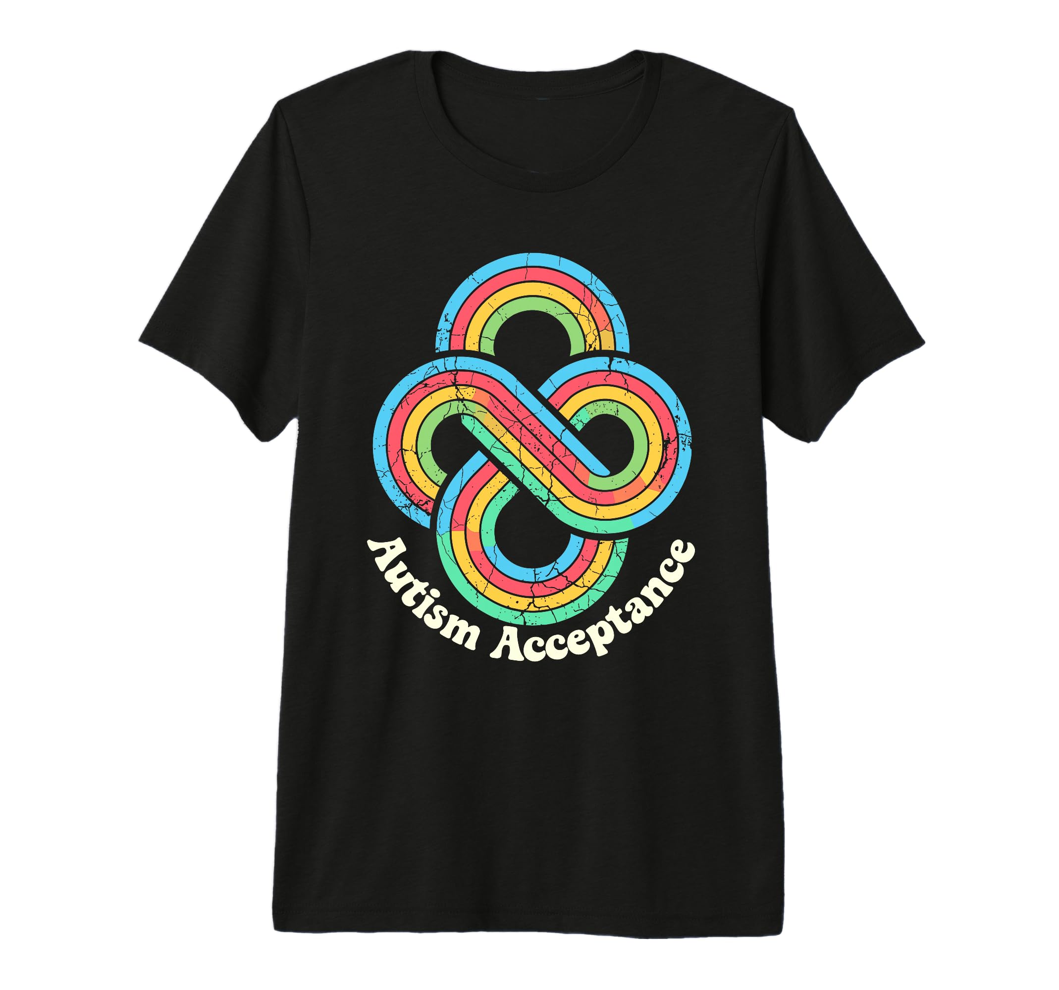 Autism Acceptance Infinity Symbol Tri T-Shirt - Minimalist Print Unisex - T-Shirt, Sweatshirt, Hoodie
