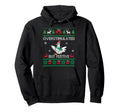 Overstimulated But Festive Goose Ugly Hoodie - Custom Art Print for Adults - T-Shirt, Sweatshirt, Hoodie
