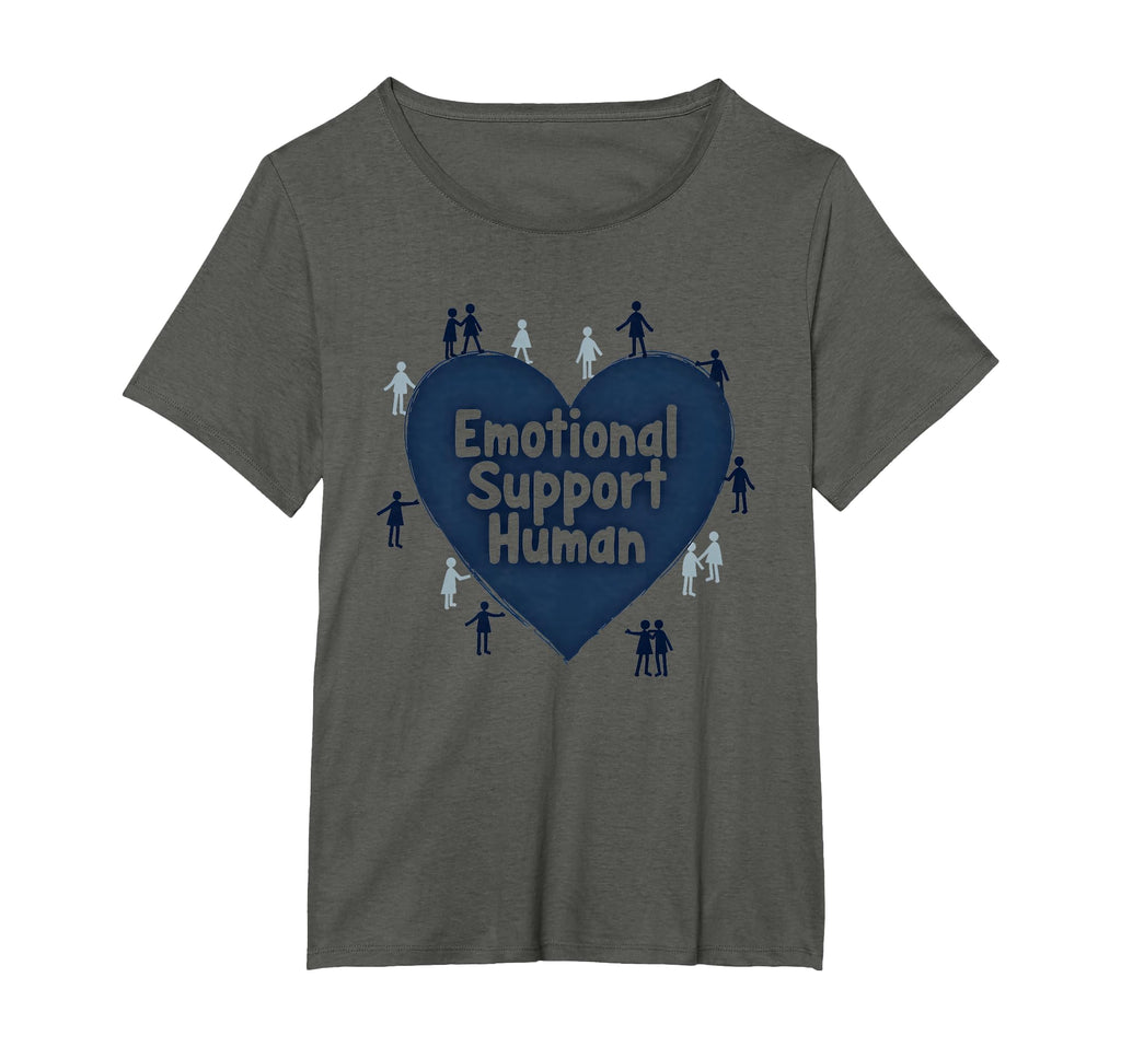 Emotional Support Human Counselor Gift T-Shirt - Minimalist Print Unisex - T-Shirt, Sweatshirt, Hoodie