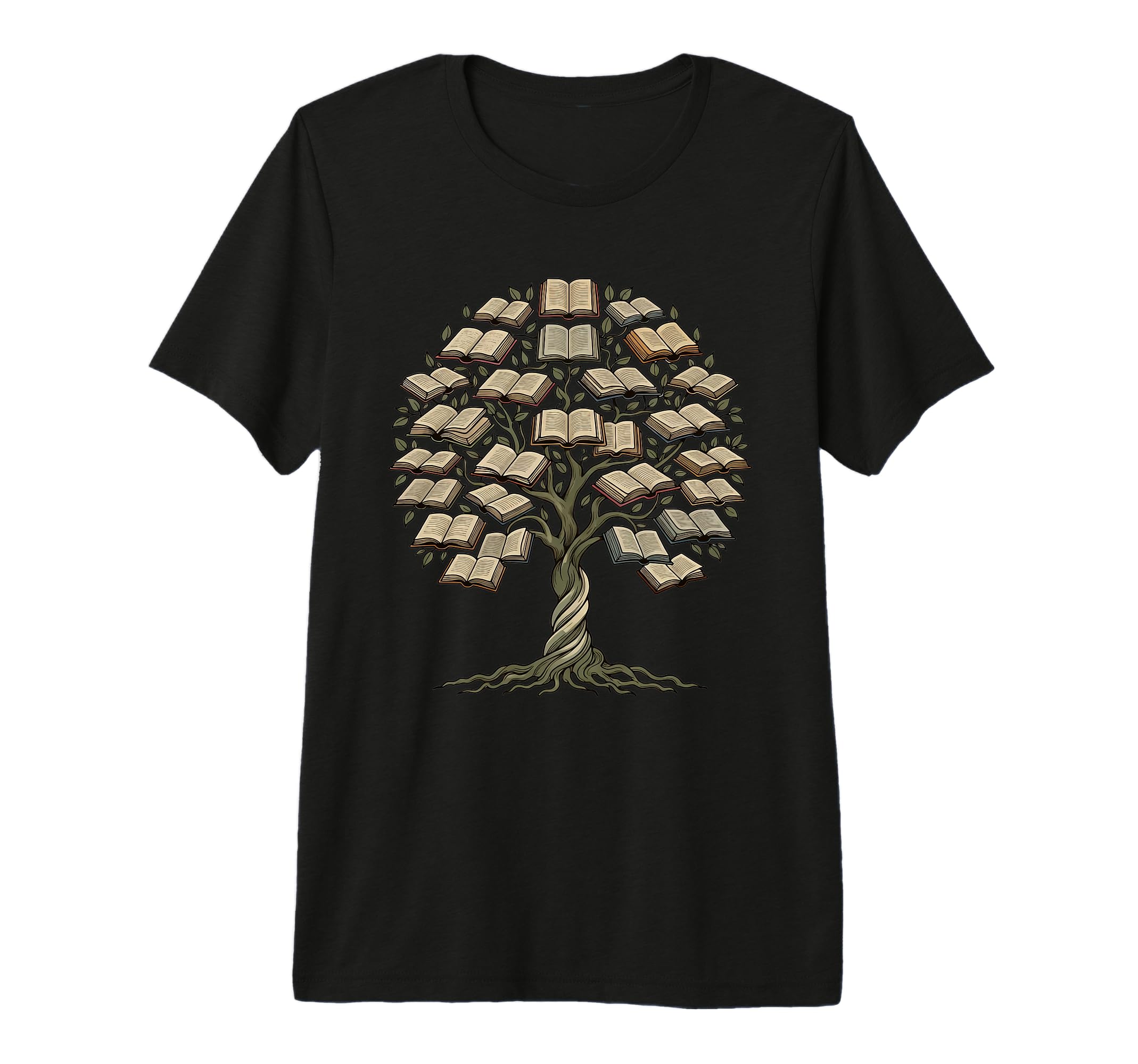Knowledge Growth Tree Bibliophile Book T-Shirt - Streetwear Style Unisex - T-Shirt, Sweatshirt, Hoodie
