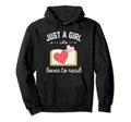 Just Who Loves To Read Book Lover Hoodie - Aesthetic Graphic for Adults - T-Shirt, Sweatshirt, Hoodie