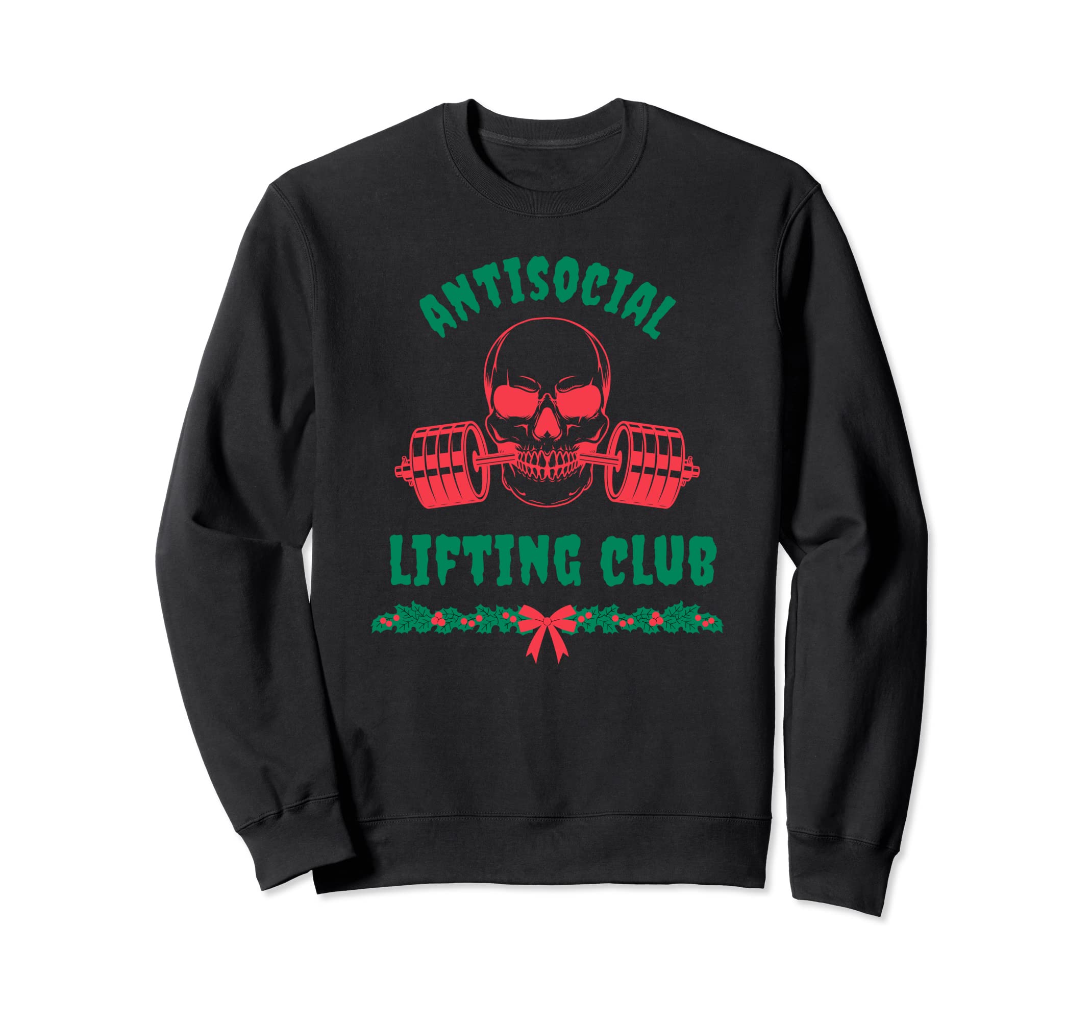 Antisocial Lifting Club Fitness Sweatshirt - Minimalist Print Men Women - T-Shirt, Sweatshirt, Hoodie