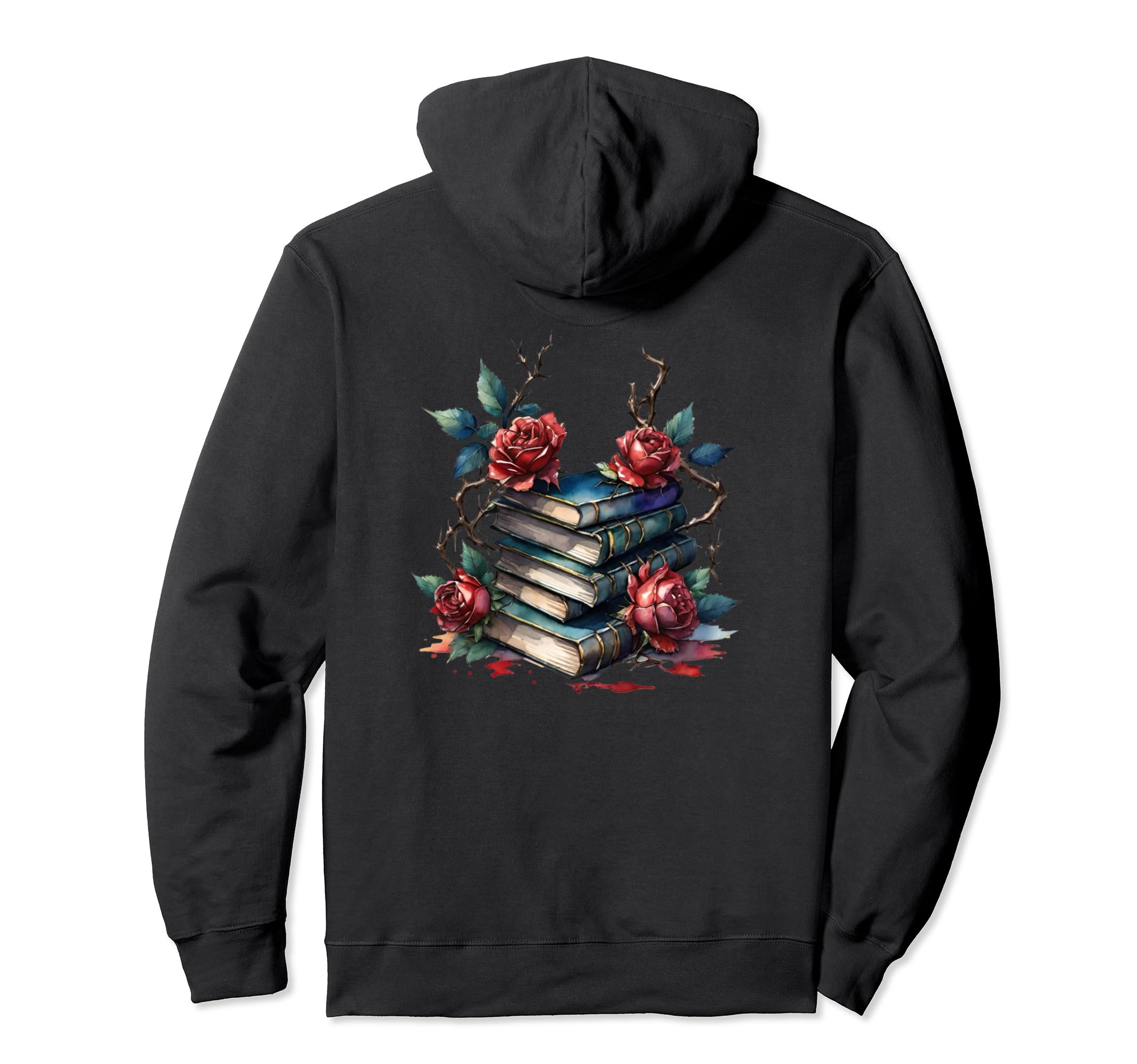 Book Worm Book Stack Reading Addict Hoodie - Trendy Graphic for Adults - T-Shirt, Sweatshirt, Hoodie