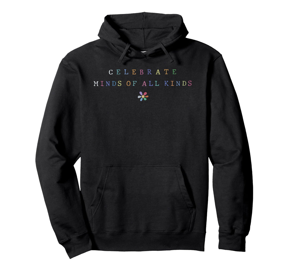 Celebrate Minds All Kinds Brain Autism Hoodie - Unique Graphic Unisex - T-Shirt, Sweatshirt, Hoodie