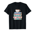 Coffee Lover Books And Coffee Reader T-Shirt - Custom Art Print for Adults - T-Shirt, Sweatshirt, Hoodie