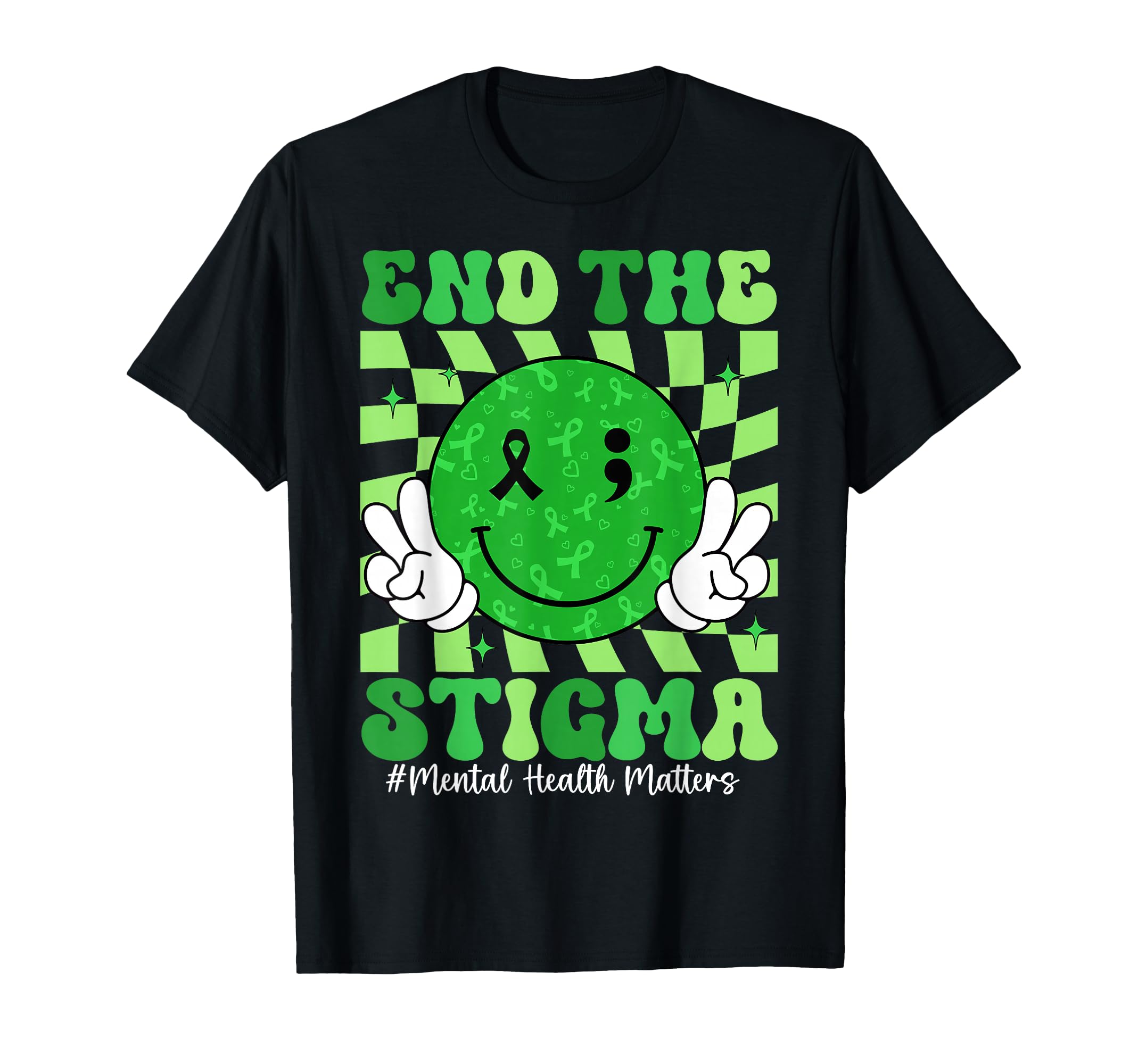 End Stigma Mental Health Matters T-Shirt - Minimalist Print Men Women - T-Shirt, Sweatshirt, Hoodie