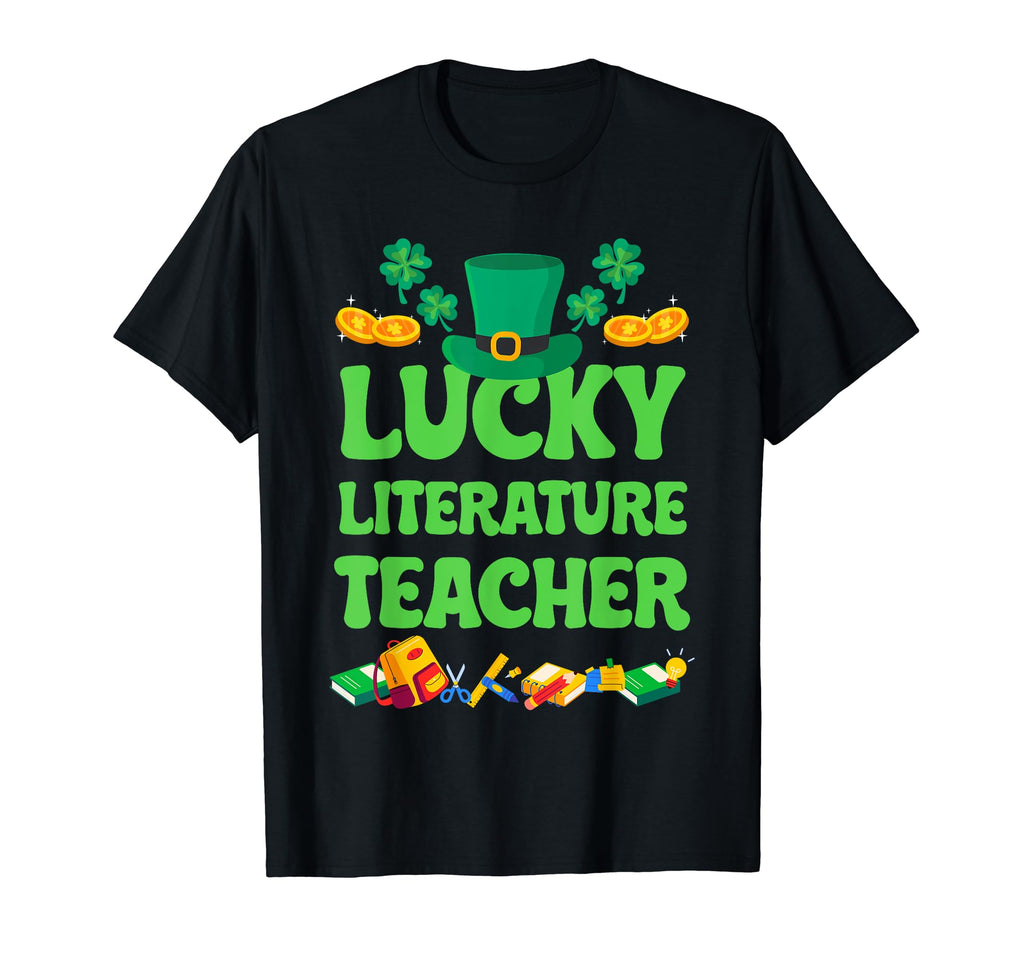 Lucky Literature Teacher Irish T-Shirt - Custom Art Print for Adults - T-Shirt, Sweatshirt, Hoodie