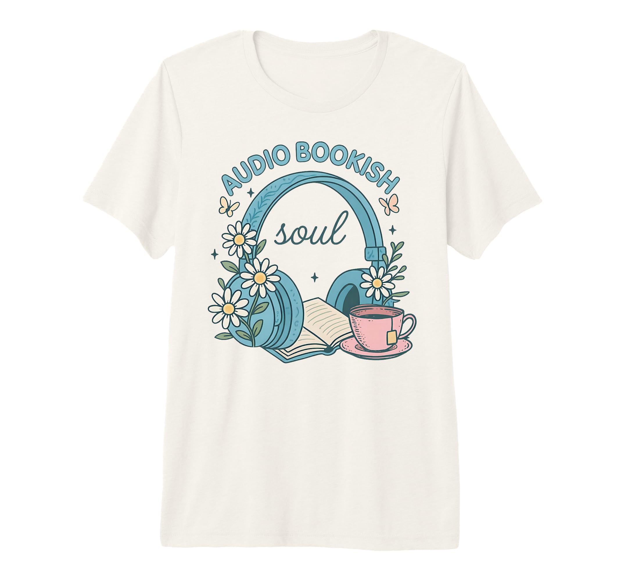Audio Bookish Soul Cozy Audiobook T-Shirt - Aesthetic Graphic for Adults - T-Shirt, Sweatshirt, Hoodie