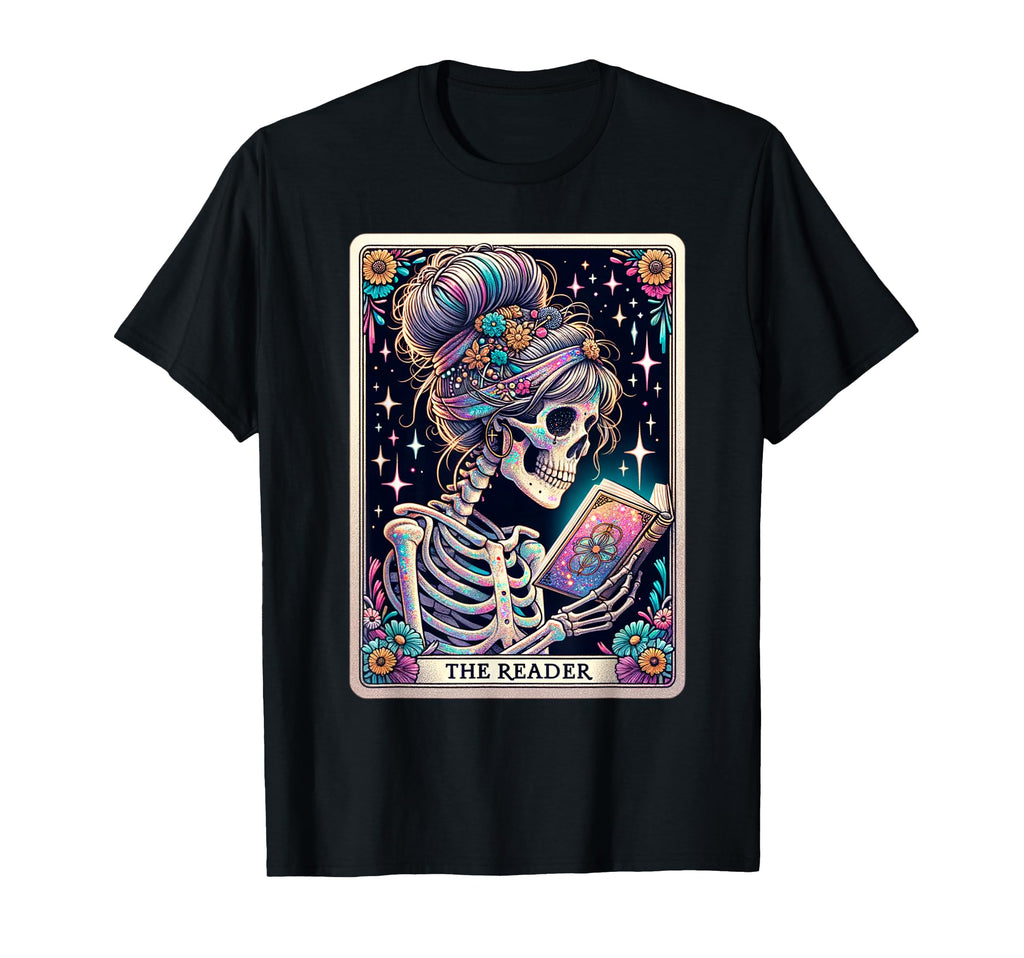 Reader Funny Tarot Card Book Lover T-Shirt - Unique Graphic Men Women - T-Shirt, Sweatshirt, Hoodie