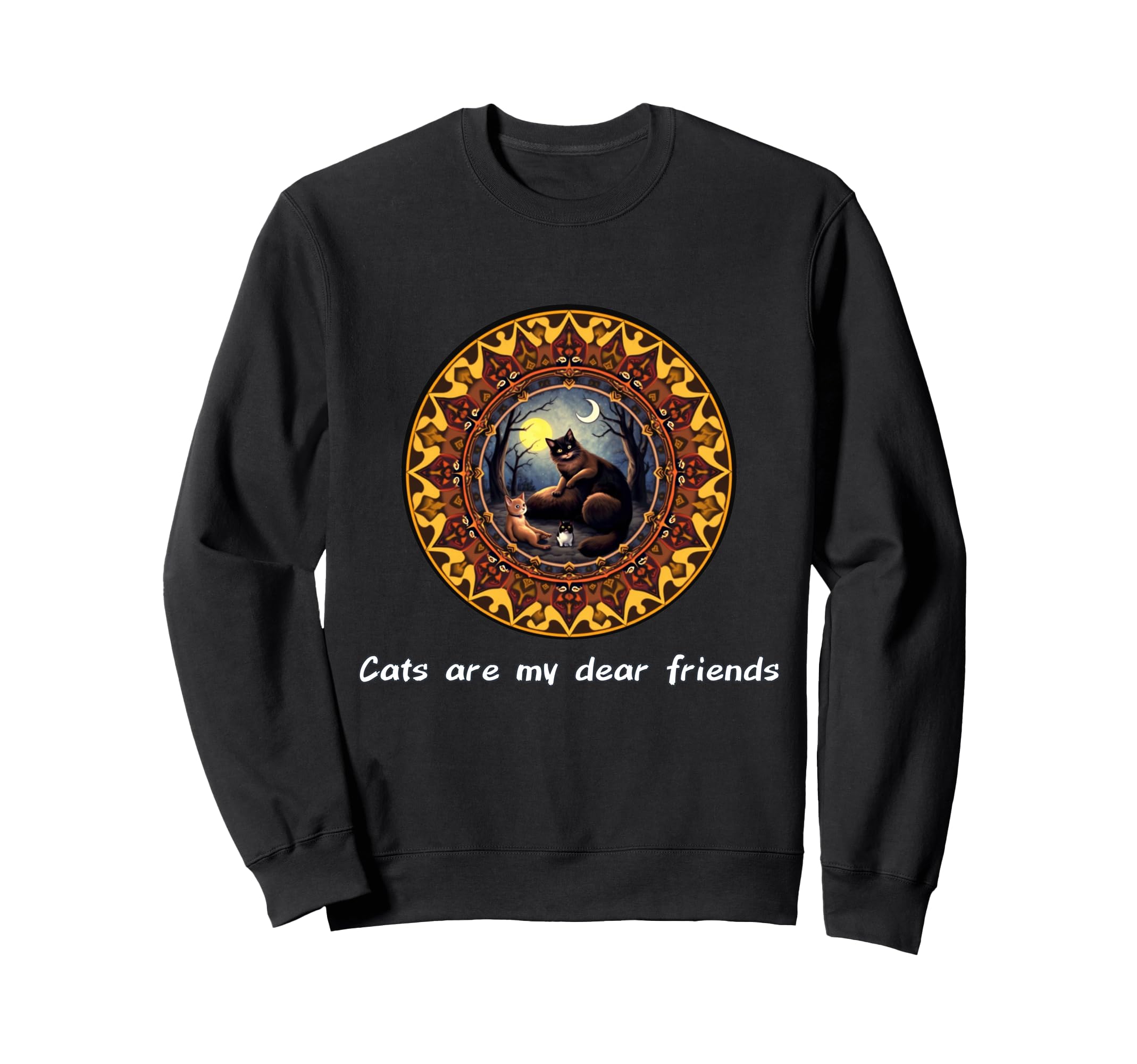 Cats Are My Best Friends Sacred Sweatshirt - Minimalist Print Unisex - T-Shirt, Sweatshirt, Hoodie