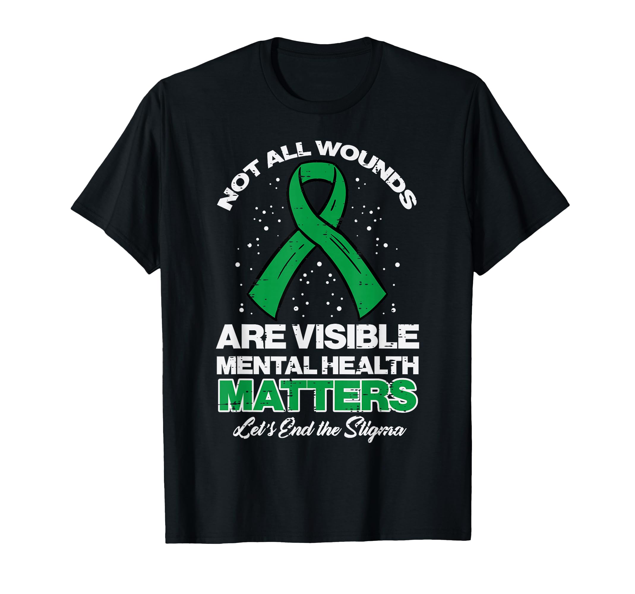 Not All Wounds Visible Mental T-Shirt - Aesthetic Graphic for Adults - T-Shirt, Sweatshirt, Hoodie