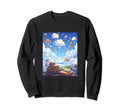Book Reading Flying Books Bookworm Sweatshirt - Fun Novelty Design Unisex - T-Shirt, Sweatshirt, Hoodie