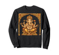 Ganesha Yoga Mandala Meditation Sweatshirt - Novelty Apparel Unisex - T-Shirt, Sweatshirt, Hoodie