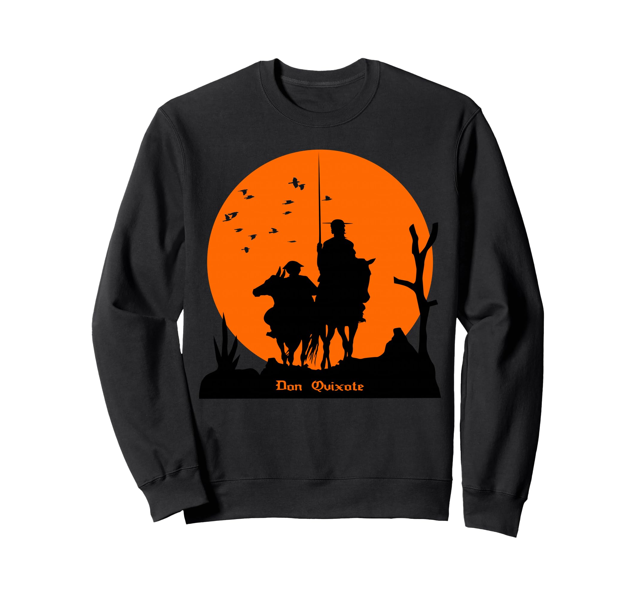 Don Quijote Sunset Literature Sweatshirt - Streetwear Style for Adults - T-Shirt, Sweatshirt, Hoodie