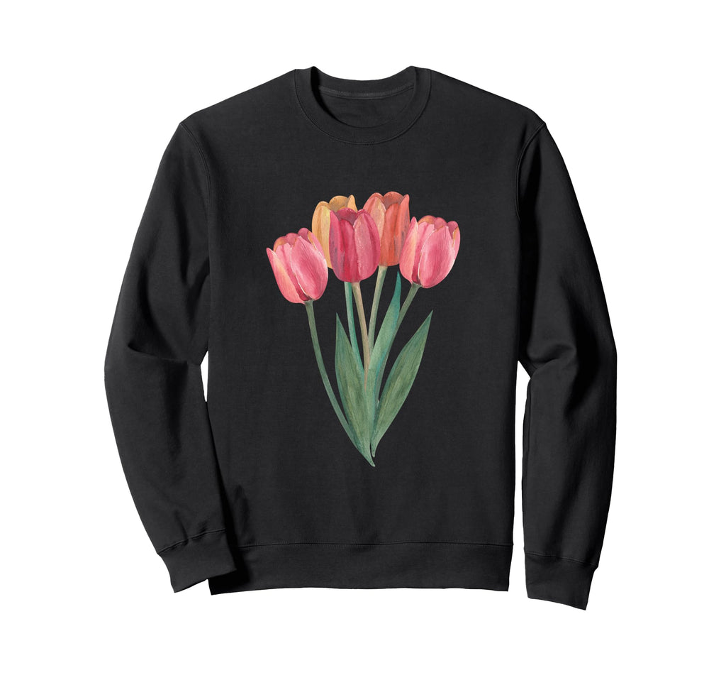 Tulip Flower Gift Tulips Floral Sweatshirt - Unique Graphic for Adults - T-Shirt, Sweatshirt, Hoodie