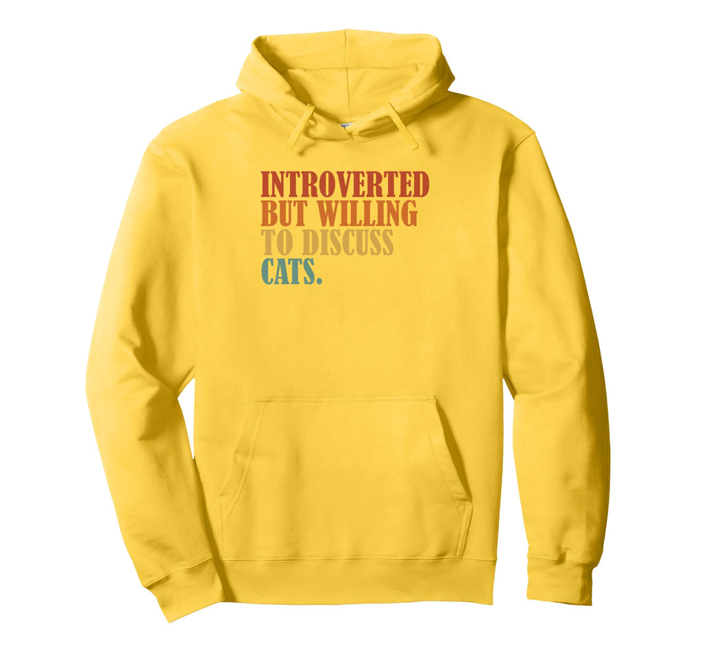 Cat Lover Humorous Overthinkers Introverts Hoodie - Trendy Graphic Unisex - T-Shirt, Sweatshirt, Hoodie