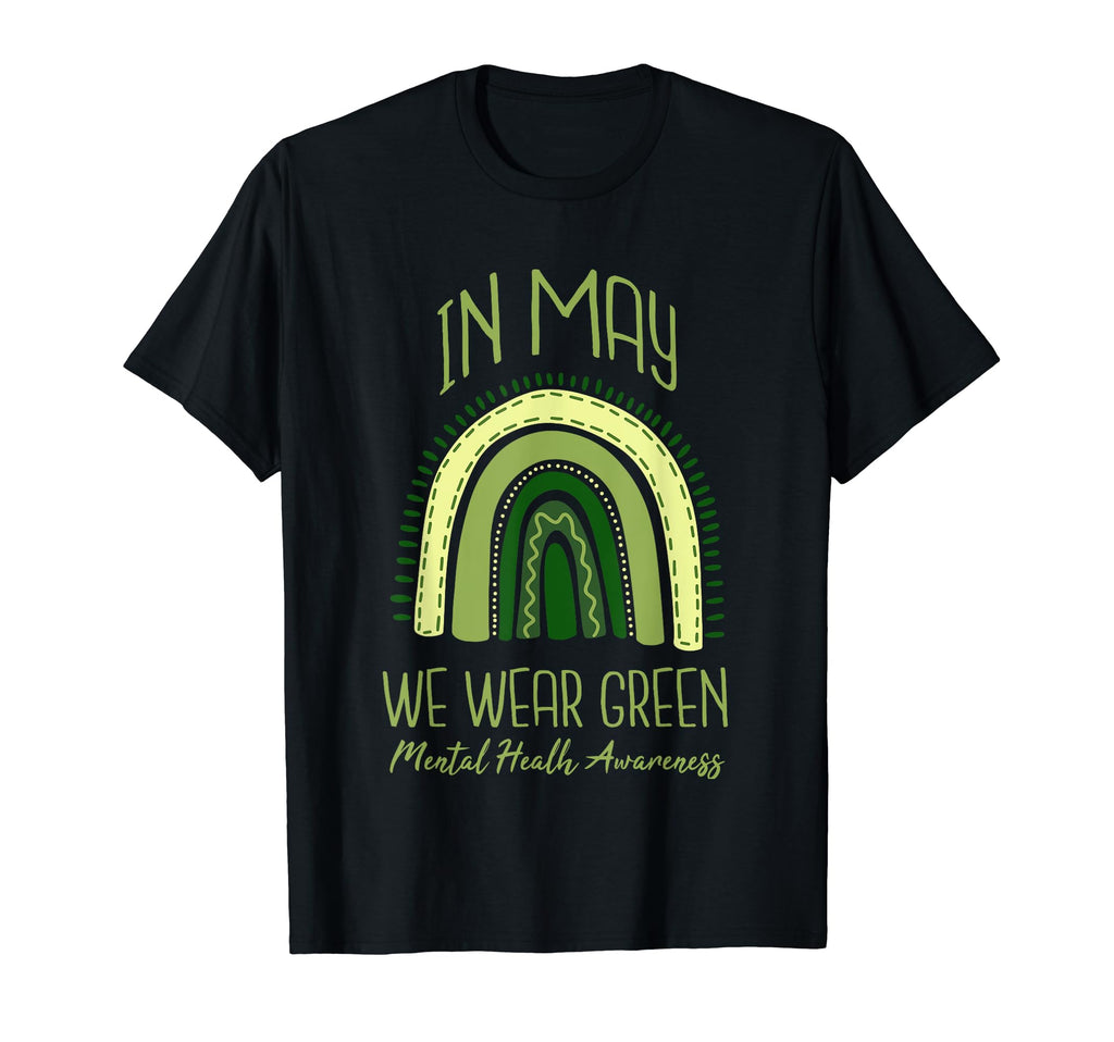 May We Wear Green Mental Health T-Shirt - Aesthetic Graphic for Adults - T-Shirt, Sweatshirt, Hoodie
