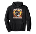Overstimulated Raccoon Cowboy Funny Hoodie - Minimalist Print Men Women - T-Shirt, Sweatshirt, Hoodie