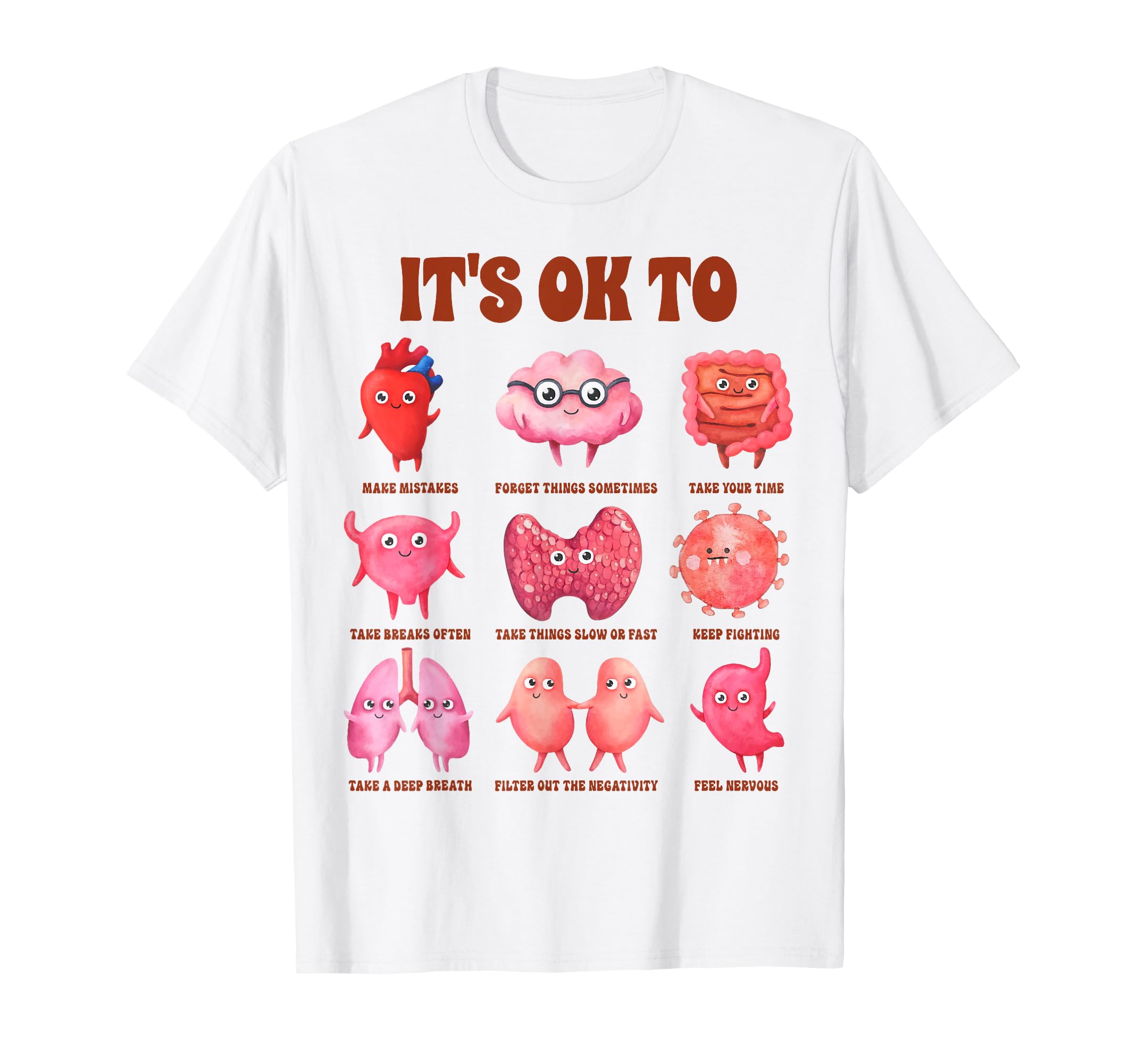 Mental Health Adhd Anxiety Be Kind T-Shirt - Custom Art Print for Adults - T-Shirt, Sweatshirt, Hoodie